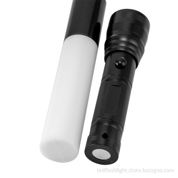 J01 Black Magnetic Baton Trafiic Police Flash Light